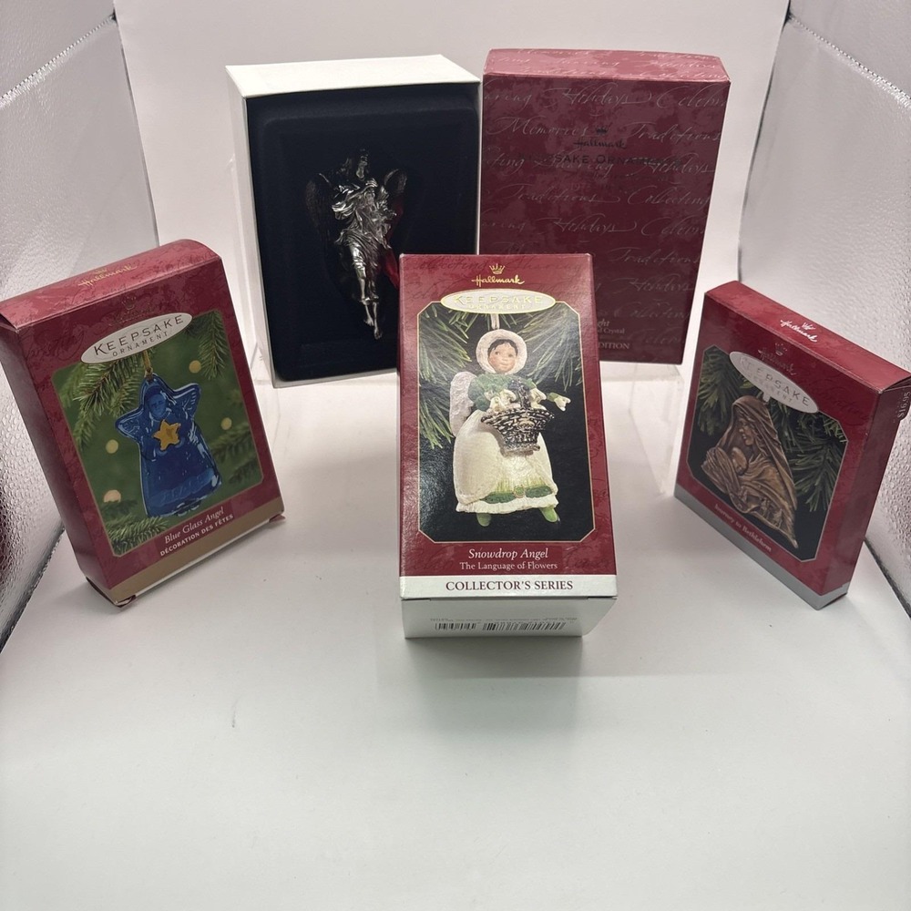 Hallmark Keepsake Ornaments~Lot of 4~Bethlehem and 3 Angels~NIB